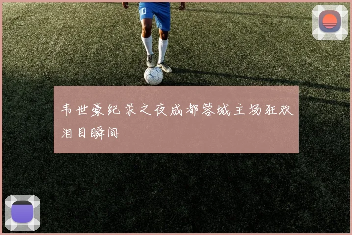 韦世豪纪录之夜成都蓉城主场狂欢泪目瞬间